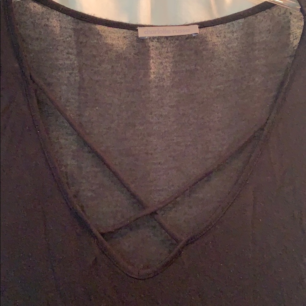 Charlotte Russe Black Tee
